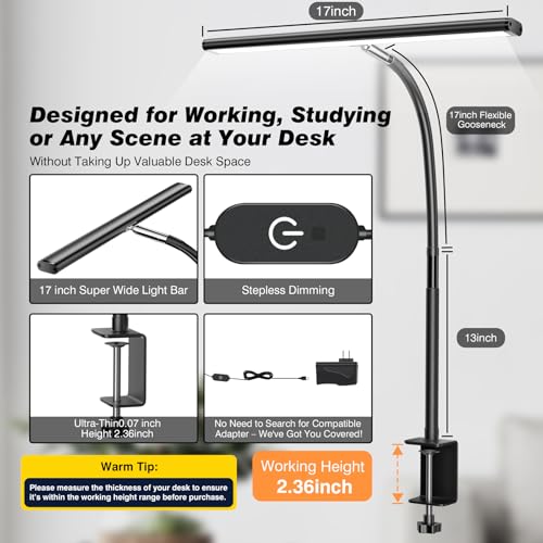 Modern Airlonv LED Desk Lamp for Office Home, Essentials